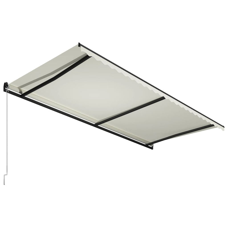 Afbeelding laden in galerijviewer, VidaXL Luifel handmatig uittrekbaar 600x300 cm crème
