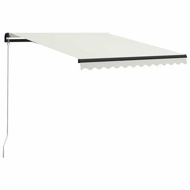 Vidaxl luifel handmatig uittrekbaar met led 300x250 cm crème
