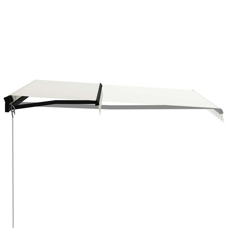 Load image into Gallery viewer, Vidaxl luifel handmatig uittrekbaar met led 300x250 cm crème

