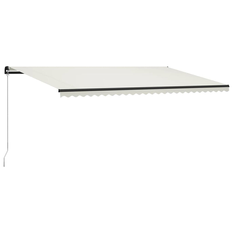 Load image into Gallery viewer, VidaXL Luifel handmatig uittrekbaar met LED 600x300 cm crème
