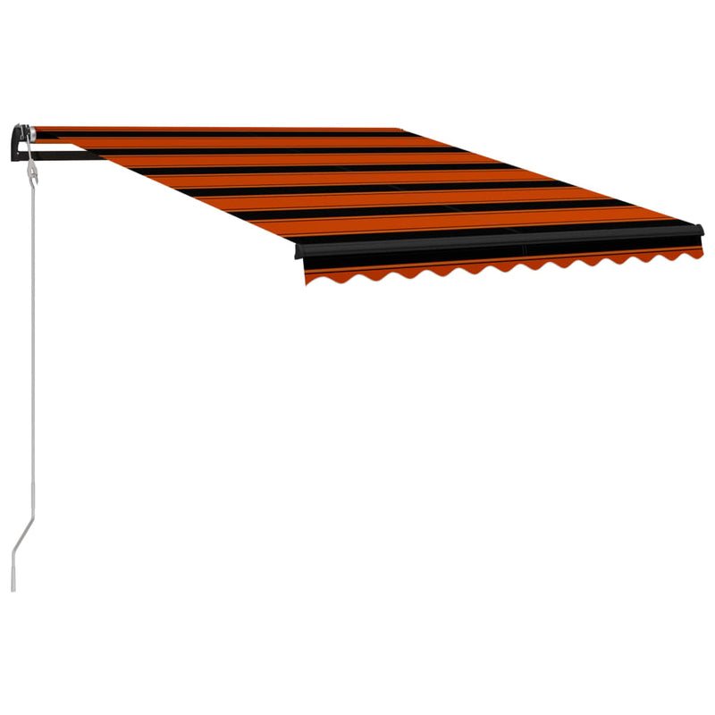 Load image into Gallery viewer, VidaXL Luifel automatisch uittrekbaar 300x250 cm oranje en bruin
