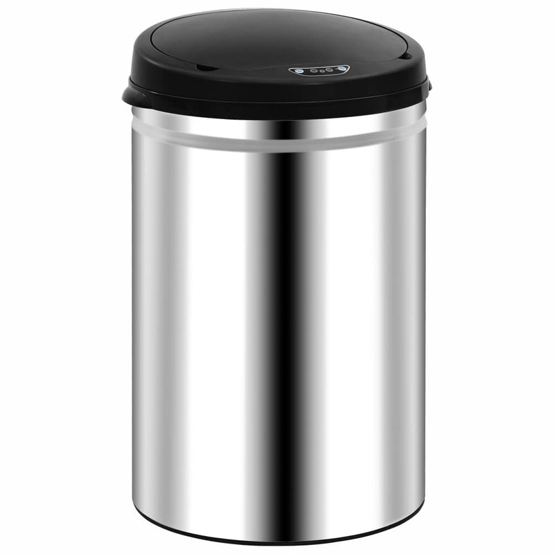 Load image into Gallery viewer, Vidaxl prullenbak met automatische sensor 30 l roestvrij staal
