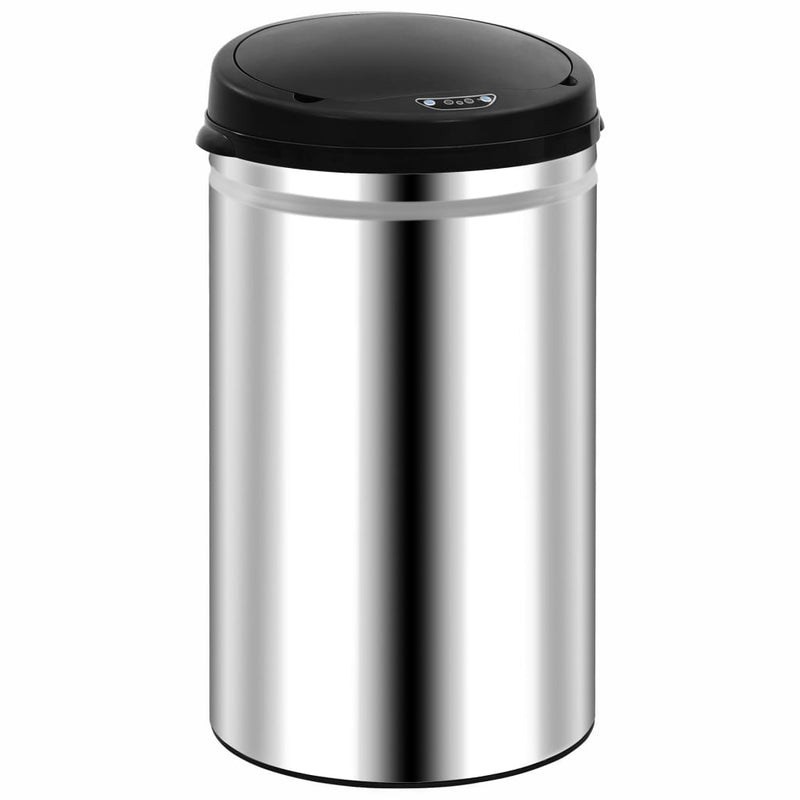 Load image into Gallery viewer, Vidaxl prullenbak met automatische sensor 40 l roestvrij staal
