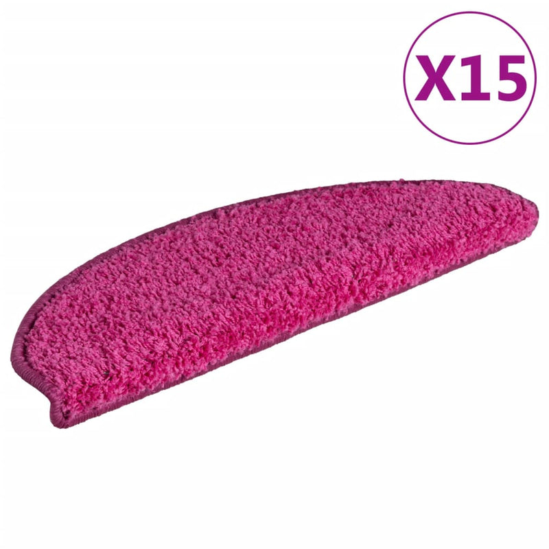 Load image into Gallery viewer, Vidaxl trapmatten 15 st 65x21x4 cm roze halfrond groot
