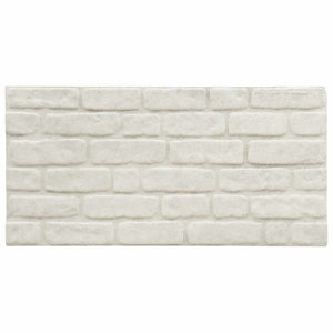 Vidaxl 10 st wandpanelen 3d witte baksteen eps