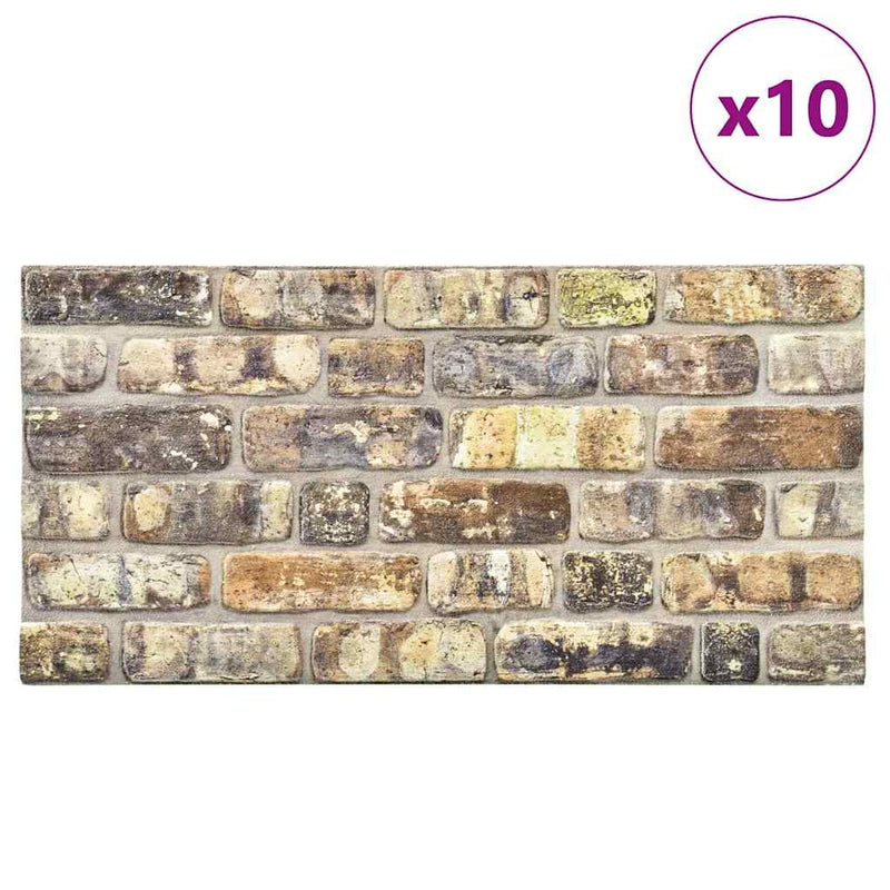 Load image into Gallery viewer, Vidaxl 10 st wandpanelen 3d meerkleurige baksteen eps
