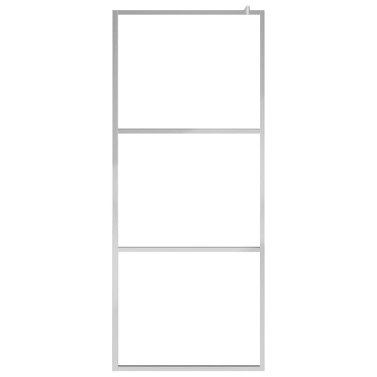VidaXL Inloopdouchewand mat 140x195 cm ESG-glas
