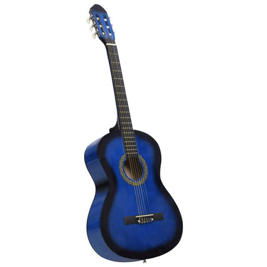 Vidaxl gitaar klassiek beginner met tas 4 4 39 blauw