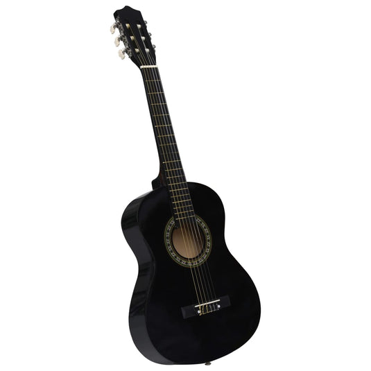 Vidaxl gitaar klassiek beginner kinderen met tas 1 2 34 zwart