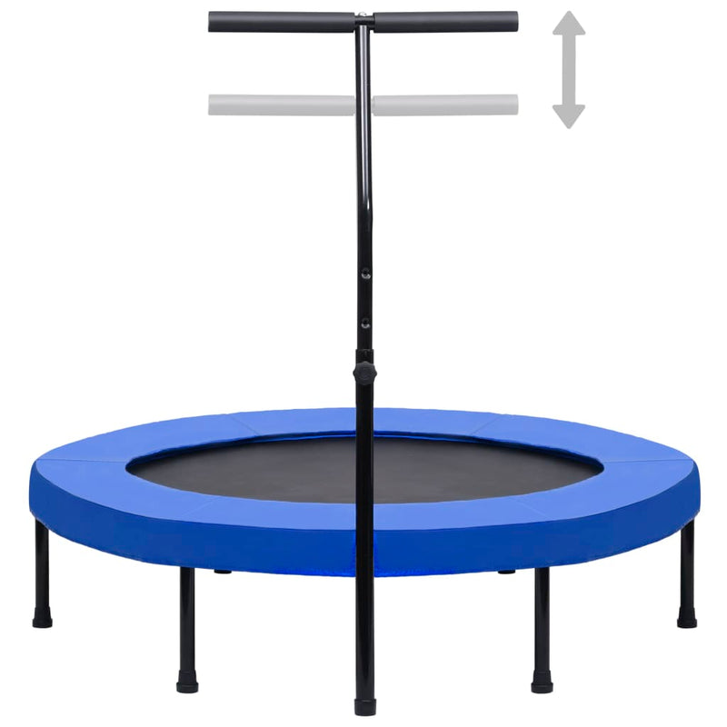 Load image into Gallery viewer, VidaXL Fitnesstrampoline met handgreep en veiligheidsmat 122 cm
