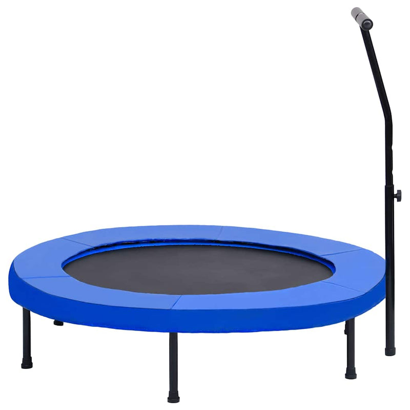 Chargez l'image dans la visionneuse de la galerie, Vidaxl fitnesstrampoline met handgreep en veiligheidsmat 122 cm
