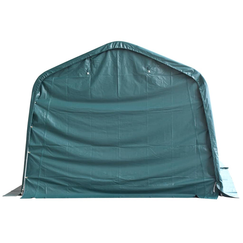 Load image into Gallery viewer, VidaXL Veetent verwijderbaar 550 g m² 3,3x3,2 m PVC donkergroen
