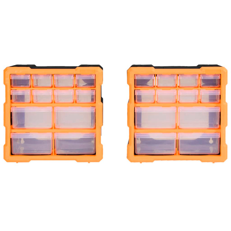 Load image into Gallery viewer, Vidaxl organisers met 12 lades 2 st 26,5x16x26 cm
