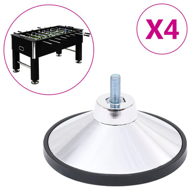 Vidaxl voetbaltafelpoten 4 st chroom m10