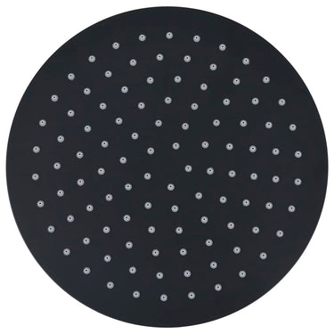 Vidaxl regendouchekop rond 25 cm roestvrij staal zwart