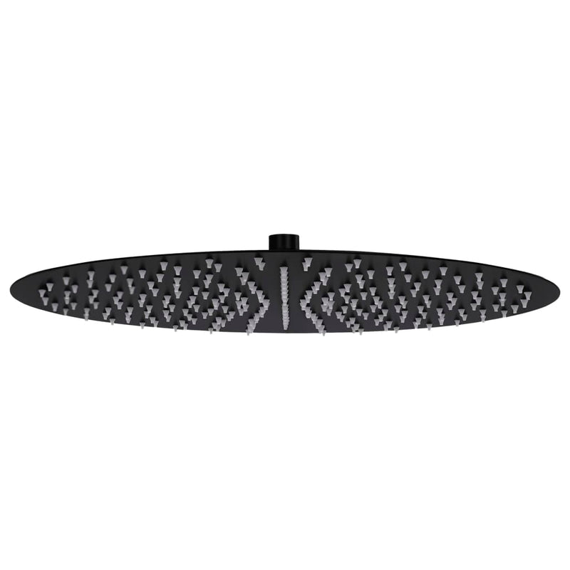 Load image into Gallery viewer, Vidaxl regendouchekop rond 40 cm roestvrij staal zwart
