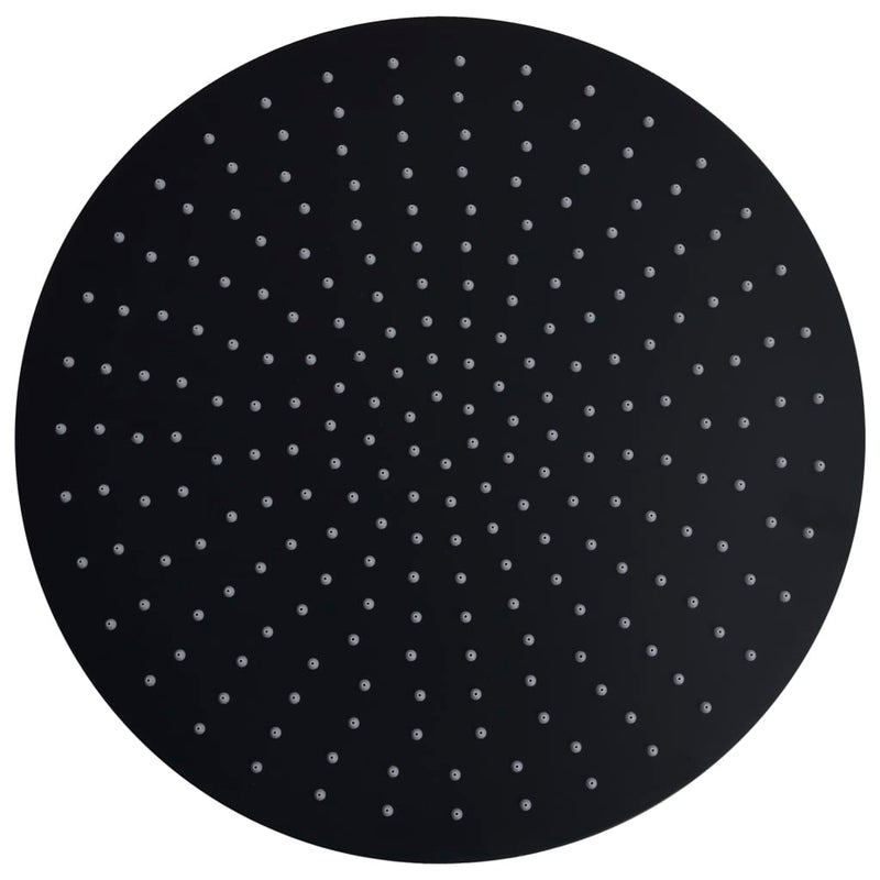Load image into Gallery viewer, Vidaxl regendouchekop rond 40 cm roestvrij staal zwart
