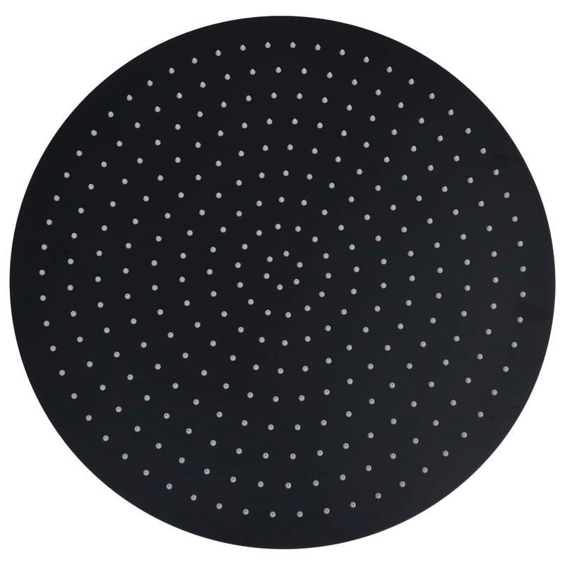 Load image into Gallery viewer, Vidaxl regendouchekop rond 50 cm roestvrij staal zwart
