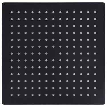 Vidaxl regendouchekop vierkant 30x30 cm roestvrij staal zwart