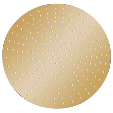 Vidaxl regendouchekop rond 50 cm roestvrij staal goudkleurig