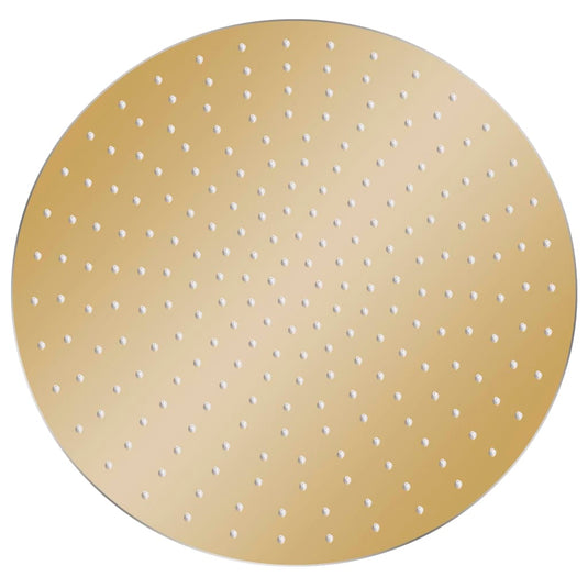 Vidaxl regendouchekop rond 50 cm roestvrij staal goudkleurig
