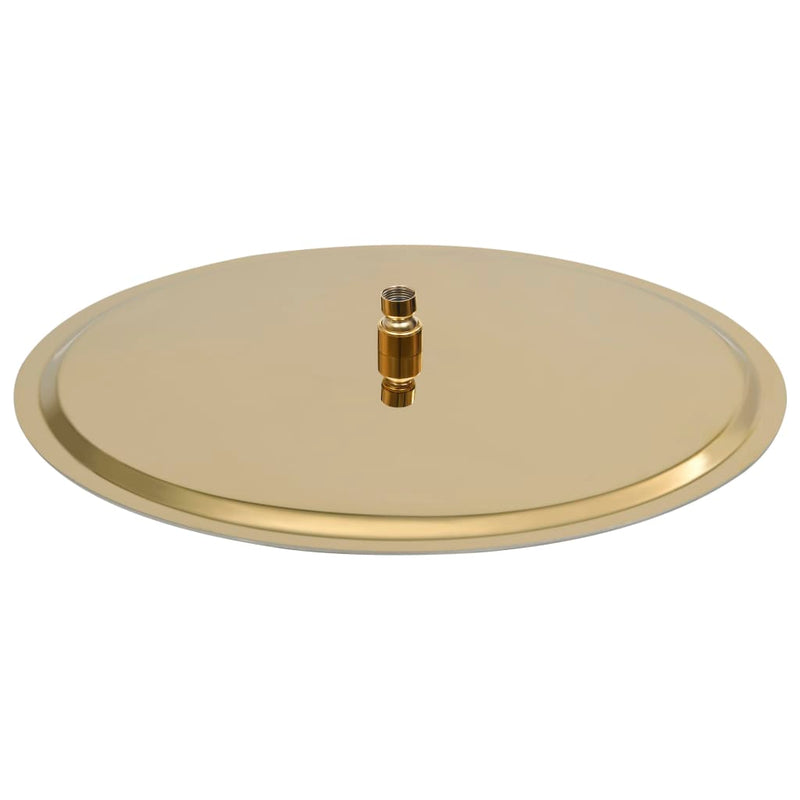 Load image into Gallery viewer, Vidaxl regendouchekop rond 50 cm roestvrij staal goudkleurig
