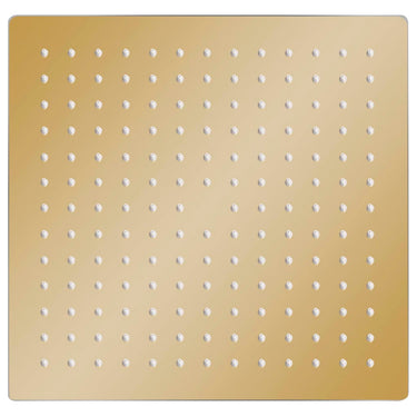 Vidaxl regendouchekop vierkant 25x25 cm roestvrij staal goudkleurig