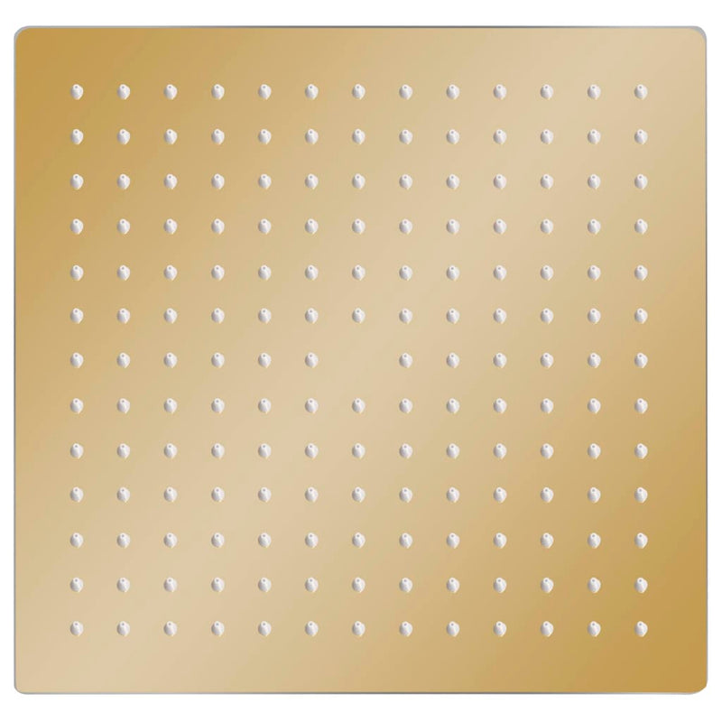 Afbeelding laden in galerijviewer, Vidaxl regendouchekop vierkant 25x25 cm roestvrij staal goudkleurig
