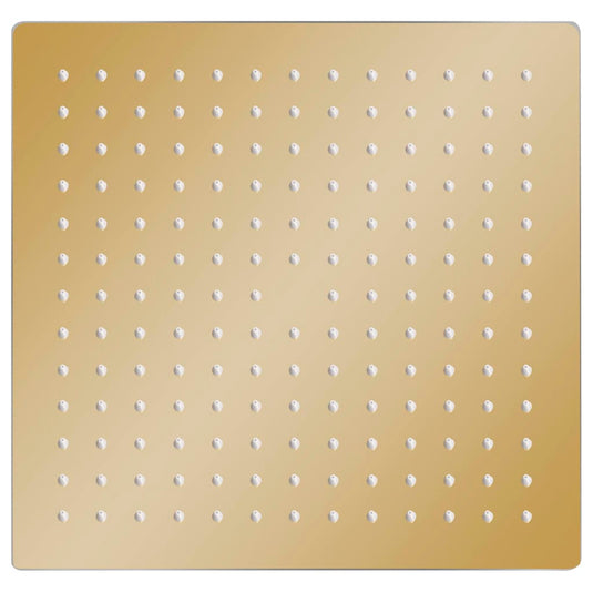 Vidaxl regendouchekop vierkant 30x30 cm roestvrij staal goudkleurig