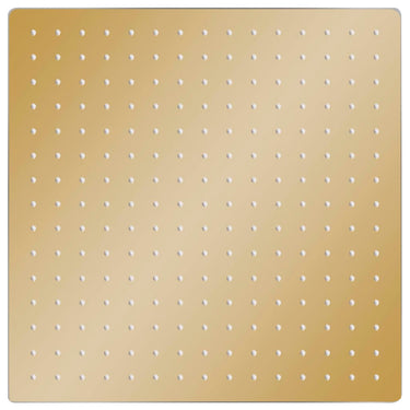 Vidaxl regendouchekop vierkant 40x40 cm roestvrij staal goudkleurig