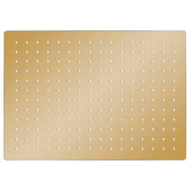 Vidaxl regendouchekop rechthoekig 40x30 cm roestvrij staal goudkleurig