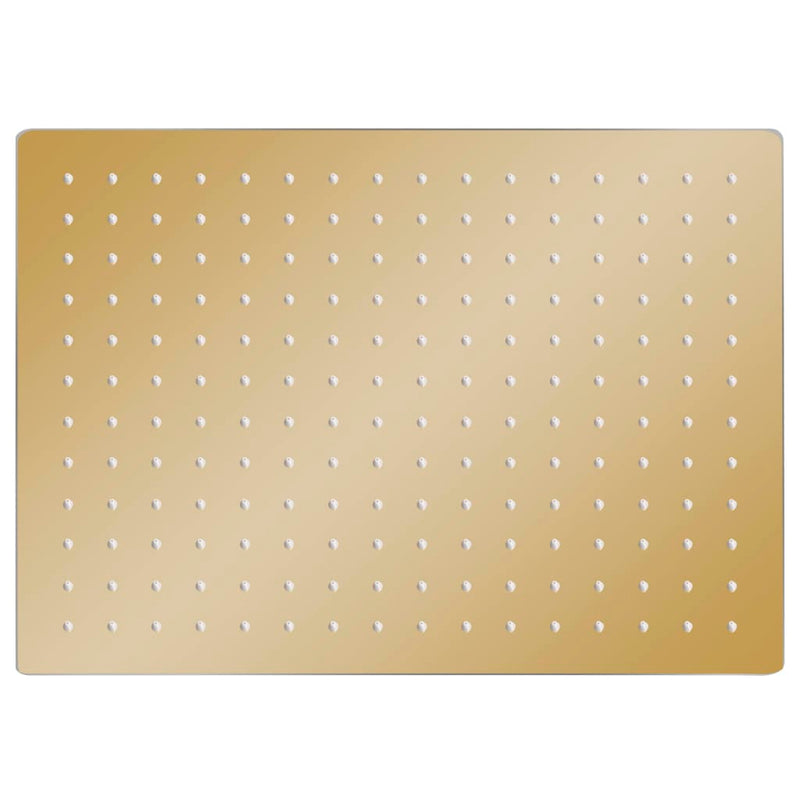 Load image into Gallery viewer, Vidaxl regendouchekop rechthoekig 40x30 cm roestvrij staal goudkleurig
