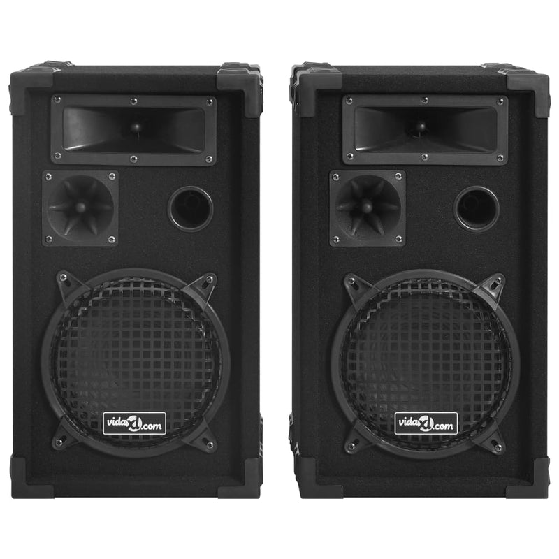 Load image into Gallery viewer, Vidaxl hifi-podiumluidsprekers 2 st passief professioneel 800 w zwart
