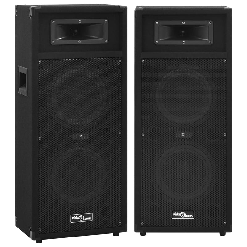Load image into Gallery viewer, Vidaxl hifi-podiumluidsprekers 2 st passief professioneel 1000 w zwart
