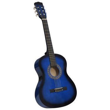 Vidaxl gitaar klassiek beginner met tas 3 4 36 blauw