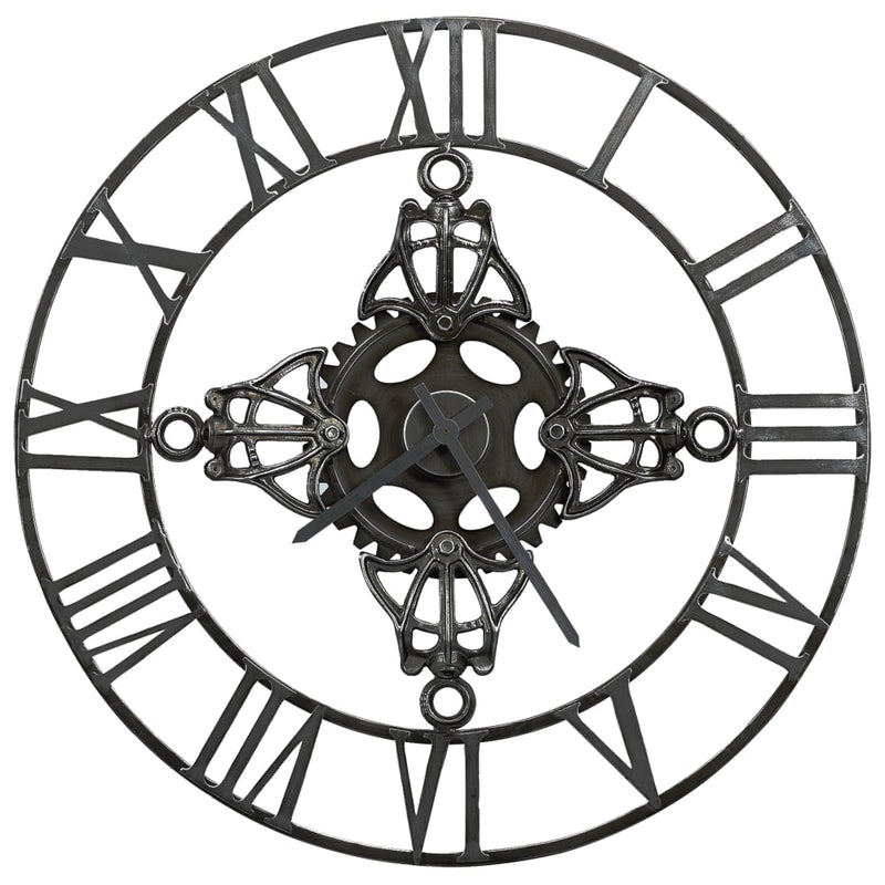 Load image into Gallery viewer, Vidaxl wandklok 78 cm metaal zilverkleurig
