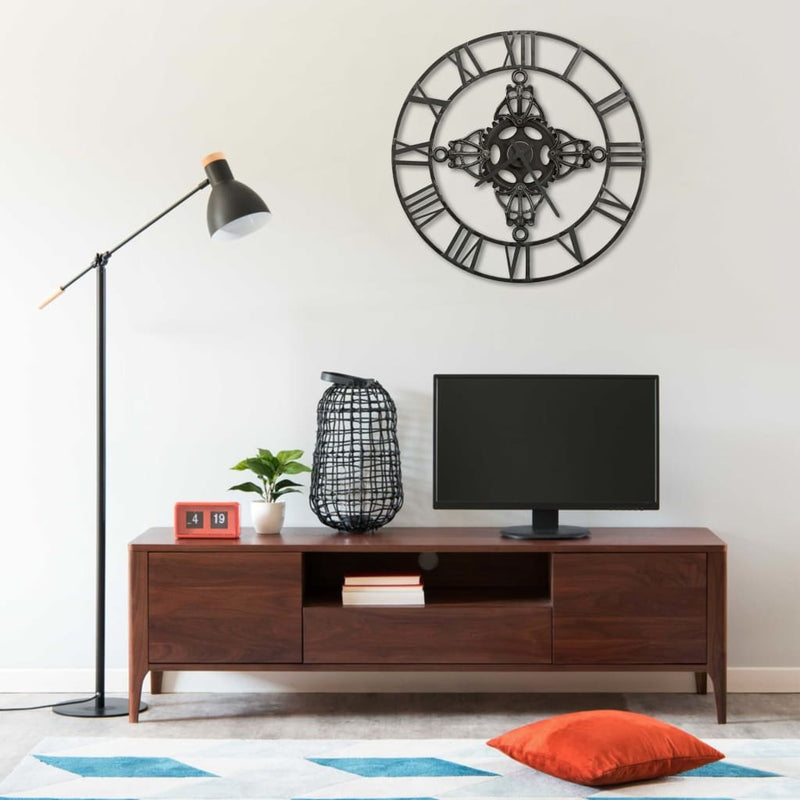 Load image into Gallery viewer, Vidaxl wandklok 78 cm metaal zilverkleurig
