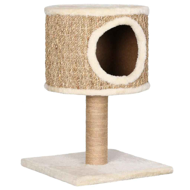 Chargez l'image dans la visionneuse de la galerie, Vidaxl kattenmeubel met huis en krabpaal 52 cm zeegras
