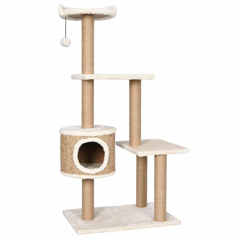 Load image into Gallery viewer, Vidaxl kattenmeubel met krabpalen 123 cm zeegras
