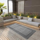 Vidaxl buitenkleed arakil 120x180 cm pp grijs