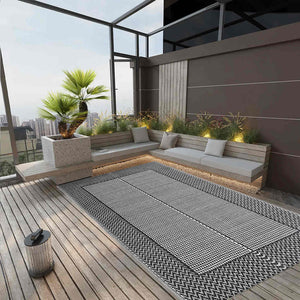 Vidaxl buitenkleed arakil 160x230 cm pp grijs