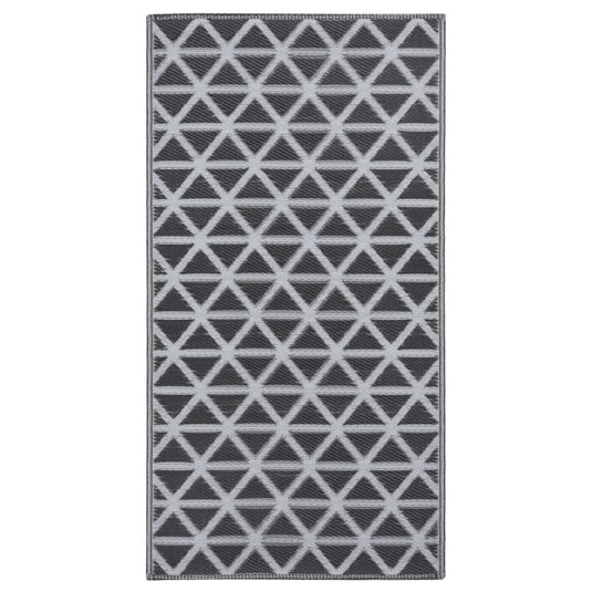 Vidaxl buitenkleed arakil 80x150 cm pp zwart