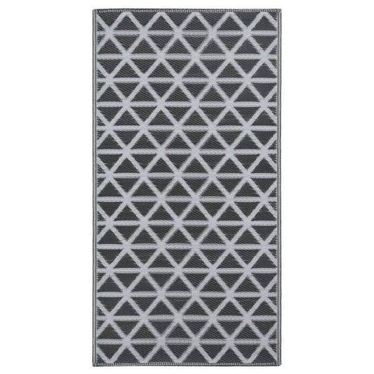 Vidaxl buitenkleed arakil 190x290 cm pp zwart