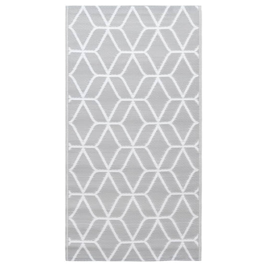 Vidaxl buitenkleed arakil 190x290 cm pp grijs