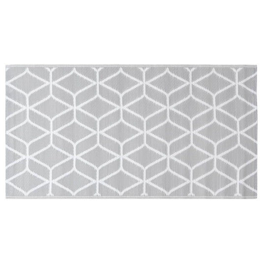 Vidaxl buitenkleed arakil 190x290 cm pp grijs