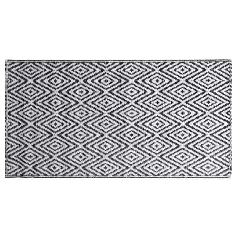 Load image into Gallery viewer, Vidaxl buitenkleed arakil 80x150 cm pp wit en zwart
