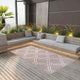 Vidaxl buitenkleed arakil 160x230 cm pp bruin