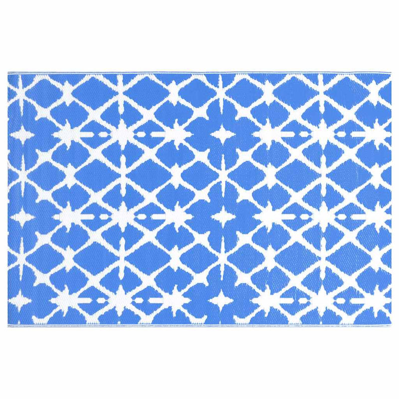 ギャラリービューアに画像をロードする, Vidaxl buitenkleed arakil 120x180 cm pp blauw en wit
