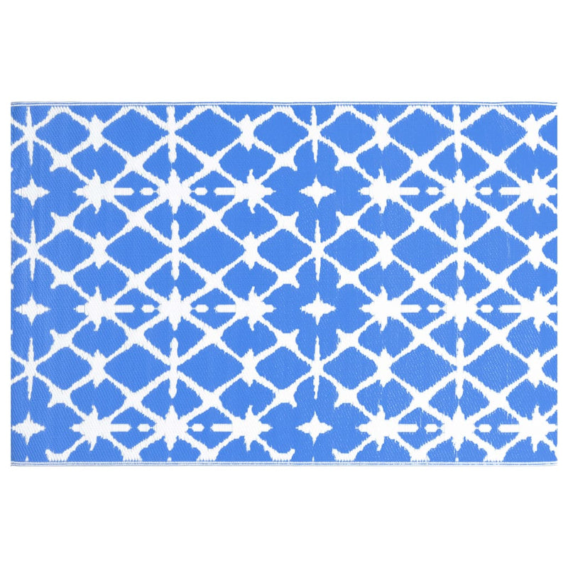 Load image into Gallery viewer, Vidaxl buitenkleed arakil 160x230 cm pp blauw en wit
