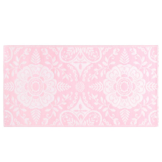 Vidaxl buitenkleed arakil 80x150 cm pp roze